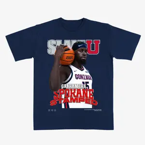 Graham Ike MOP T-Shirt – Gonzaga Basketball Graphic Tee Featuring SLAM Cover Design, Perfect for College Basketball Fans.