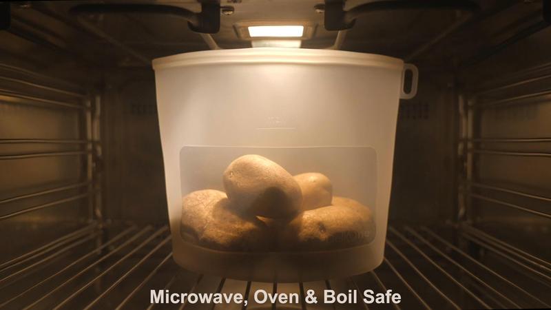 CuLiDing Reusable Premium Silicone Food Storage Bags 4 Pack with 2 Sandwich, 1 Lunch, and 1 Half-Gallon, Multi-Use & Sous Vide Stand-Up Pouches for Soup and Leftovers, Microwave, Dishwasher and Freezer Safe, BPA Free