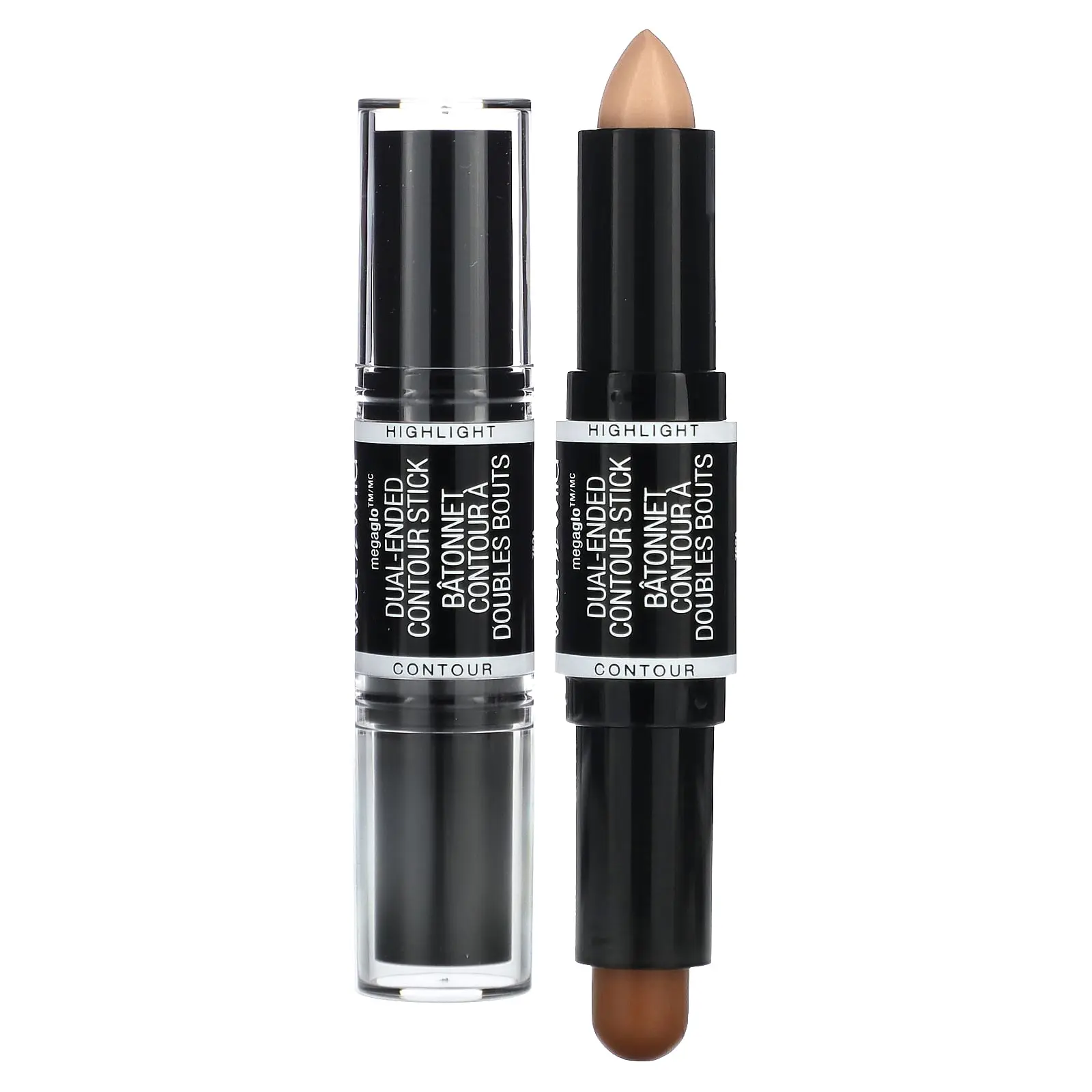 wet n wild MegaGlo, Dual-Ended Contour Stick, Medium/Tan, 0.28 oz (8 g)