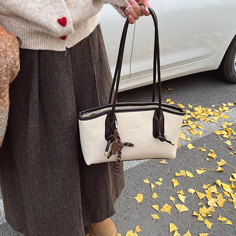 Fall&Winter Women's Elegant Solid Color Shoulder Bag, 2026 Fashionable Large Capacity Crossbody Bag for Daily Used,Casual Trendy Versatile High-quality Daily Commuting Bag