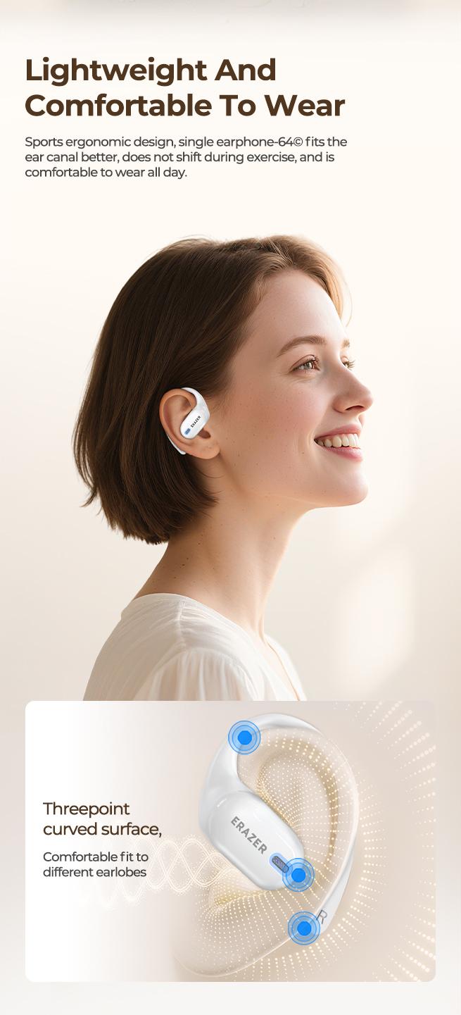 ERAZER XP18 Powerbank Earbuds,Can Charge Phones,Wireless Bluetooth Headphones, Bluetooth 6.0, OWS Earphones , Sports Headphones, High Sound Quality Headphone, Daily Waterproof Wear Comfortable for Daily Calls Compatible with Android/IOS ERAZER XP18 Powerbank Earbuds,Can Charge Phones,Wireless Bluetooth Headphones, Bluetooth 6.0, OWS Earphones , Sports Headphones, High Sound Quality Headphone, Daily Waterproof Wear Comfortable for Daily Calls Compatible with Android/IOS