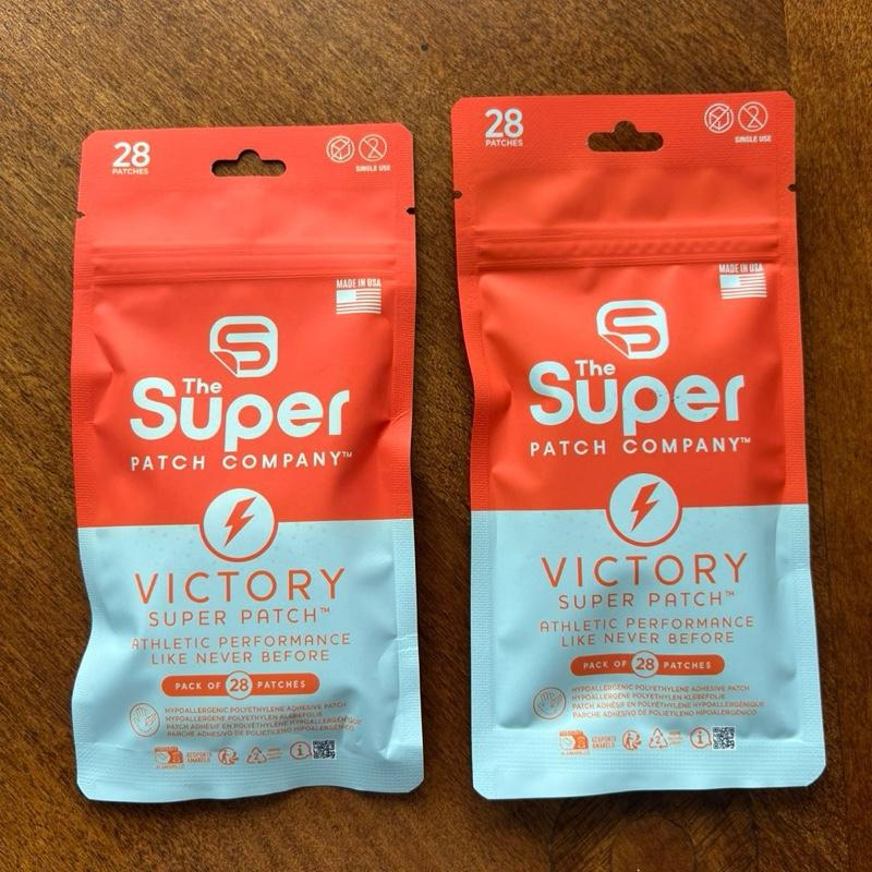 The Super Patch Company Victory Super Patches 2 packs of 28 patches Hypo-allergenic Polyethylene Adhesive VTT 2.0 Workout like never before