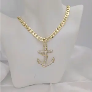 cadena 004 y dije 082 ancla gold plated