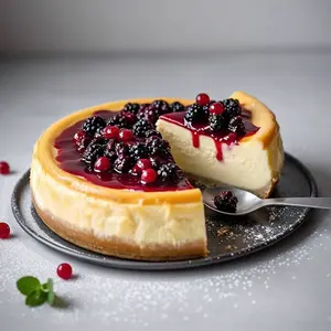 Andy Anand Sugar-Free Wild Berry Cheesecake, 9-Inch – Diabetic-Friendly, California Cream Cheese, Strawberry, Blueberry & Raspberry Gift Box