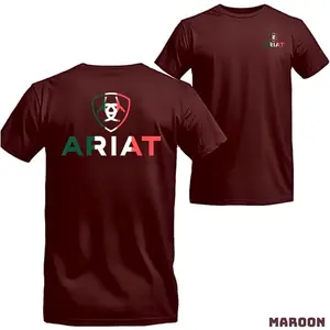 [Sale Up To 45%] Ariat T-Shirt - Featuring A Mexican Flag-Inspired Logo Design, Suitable For Men And Women