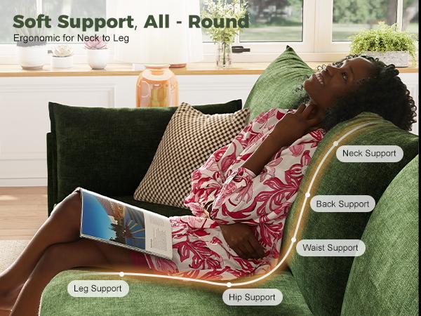 ABCASA 167.5" Oversized Modular Sectional Sofa, U Shaped Convertible Chenille Couch with Movable Ottoman, Large 8 Seat Corner Couches for Living Room Apartment Deep Seat