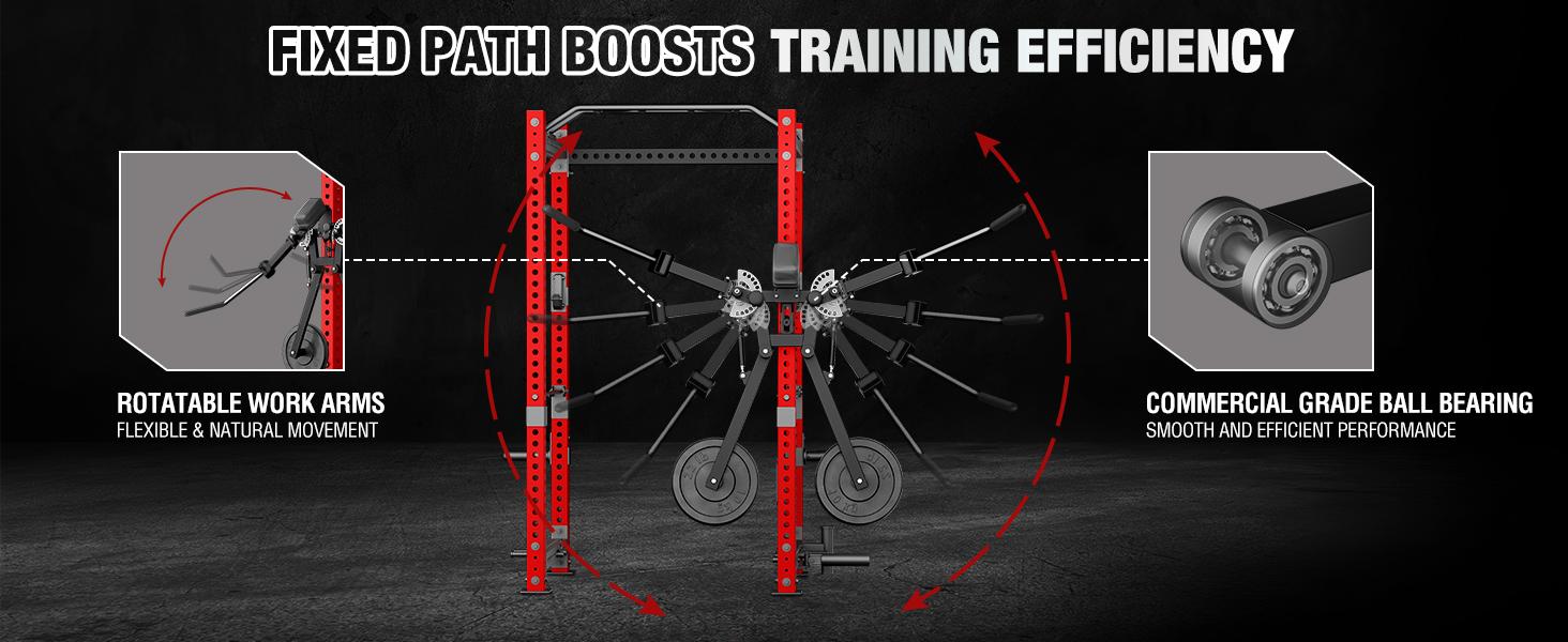 MIKOLO Power Rack Lateral Raise & Chest Fly Attachment - 13-Level Adjustable Arm for Upper Body Strength Training, Fits 1" Hole Squat Racks, Home Gym Equipment Multifunctional Workout StationMIKOLO