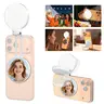 Newmowa 3-in-1 Combo Magnetic Mirror Selfie Tool - MagSafe 360° LED Ringlight, Mirror, Phone Stand, Portable Rechargeable, 3 Color Temperatures, iPhone 17 Compatible, Wireless LED Lights for Content Creators, Makeup Vlogging