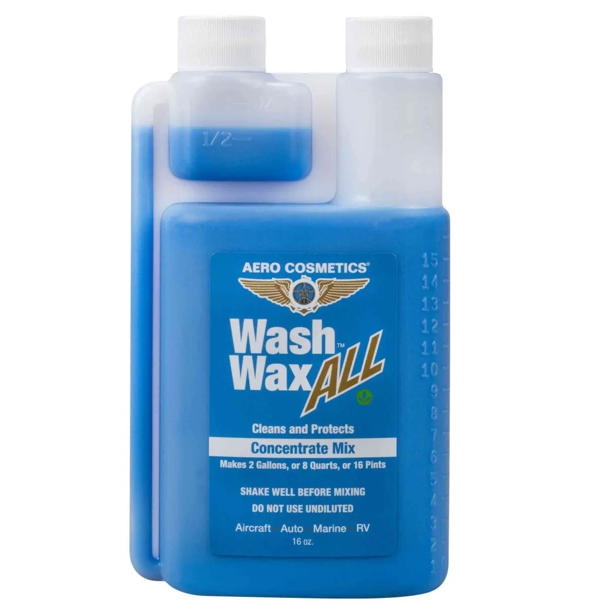 Wash Wax ALL™ 16 Fl. oz Concentrate - Makes 2 gal. Waterless Car Wash Cleaner and Protectant