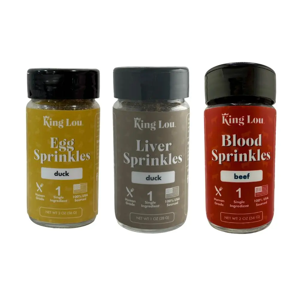 Single-Ingredient Sprinkles Meal Toppers Bundle for Dogs & Cats | 100% USA, Human-Grade