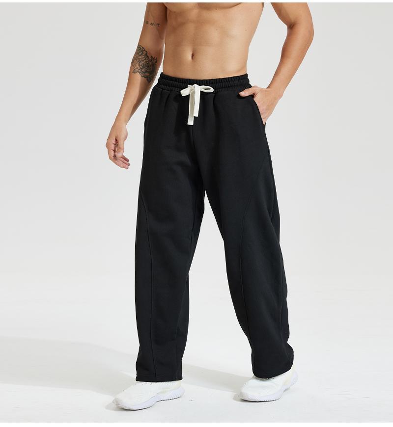 Men's   Sweatpants Oversize  Waist Casual Loose Pants for Fall  School Season Daily Wear Stylish Menswear Drawstring