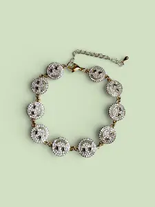 Happy Face Lobster Clasp Bracelet