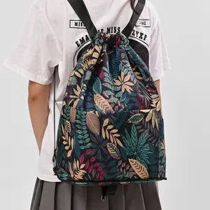 Foldable Drawstring Lightweight Backpack Portable Stylish Large Capacity Travel Storage Bag Basketball Bag