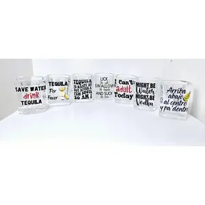 2 oz - Heavy Bottom Square Shotglass Drinkware
