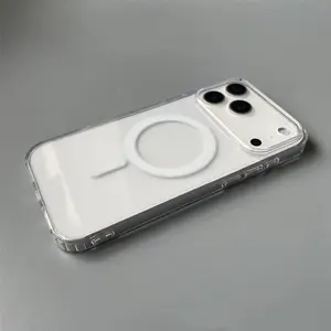 Magnetic Phone Case For iPhone 17/17Air/16/15/14/13/12 Pro Max Plus, Classic Hybrid Design, Transparent, Shock Protection, Compatible With MagSafe Gifts For Family, Friends, Kids, Birthday,Spring, Holiday, Boyfriends, Girlfriends, Valentine's Day