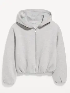 Old Navy Women's Bounce Fleece Bubble-Hem Hoodie