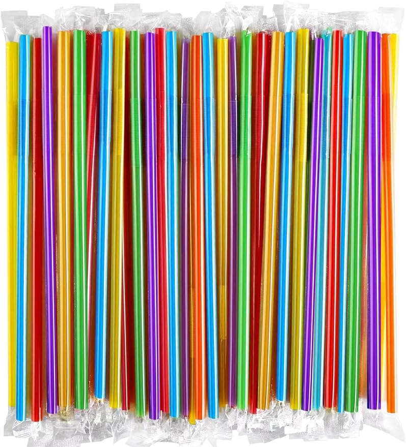 100 individually packaged straws, easy to carry, perfect for going out, going to school, working, and traveling, etc