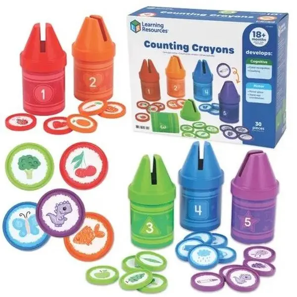 Learning Resources Counting Crayons, build number and color skills