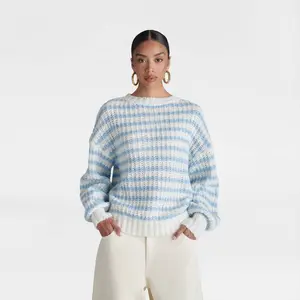 KBB by KAHLANA Women's 'The Oversized Drop Shoulder Crewneck Pullover Sweater'