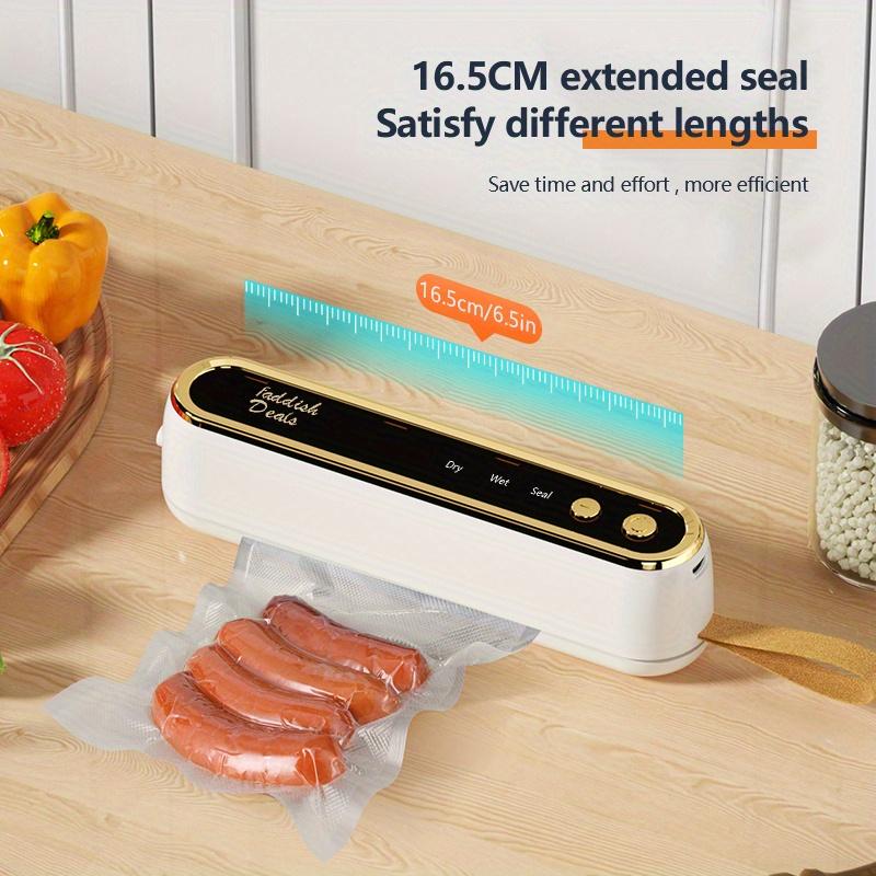 Portable vacuum sealing machine, automatic electric vacuum sealing machine, one click to keep vegetables and meat fresh! Spr
