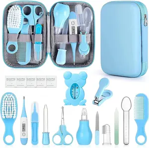 Baby Grooming Kit, Infant Safety Care Set with Hair BrushComb Nail Clipper Nasal Aspirator,Baby Essentials Kit forNewborn Girls Boys