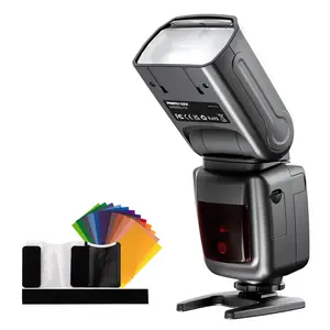 PHOTOOLEX FK300 Camera Flash Speedlite for Photography, GN33 Universal DSLR Flash with 270° Swivel & 90° Tilt Head, 8 Power Levels, 0.1–5s Recycle, M/S1/S2 Optical Slave, Portable Flash for Canon Nikon Sony Fujifilm Olympus Cameras