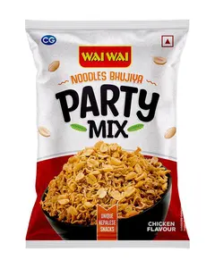 [Pack of 10] PARTY MIX  by WaiWai Chicken Flavor (NOODLES BHUJIYA)