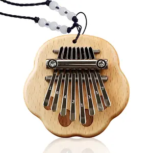Mini Kalimba, Thumb Piano, 8 Key Finger Piano,  Portable Musical Pendant Accessory Gift for Beginners and Music Lovers.