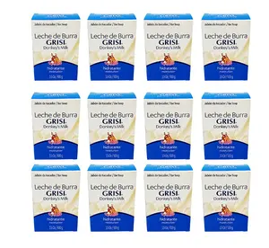 12 PACK- GRISI Donkey's Milk Soap - GRISI Jabon Leche De Burra- 3.5oz/100grams