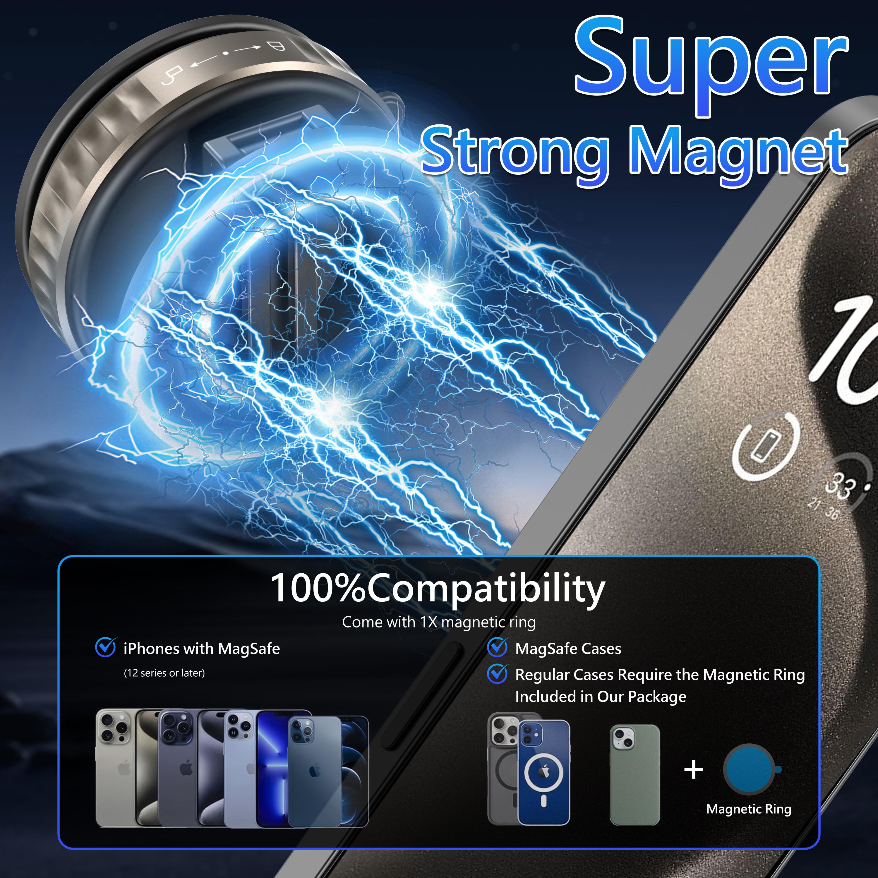 Universal Magnetic Car Phone Holder - Strong Vacuum Suction Cup Mount for All Smartphones & Vehicles | Foldable Design Works on Dashboard, Gym & Bathroom Mirrors Universal Magnetic Car Phone Holder - Strong Vacuum Suction Cup Mount for All Smartphones & Vehicles | Foldable Design Works on Dashboard, Gym & Bathroom Mirrors