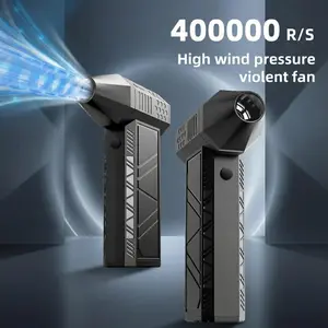 Mini Turbo Jet Fan – 130,000 RPM High-Speed Handheld Blower, 0.77 lbs Lightweight Design, 52 m/s Wind, USB-C Fast Charging, Multi-Scene Use