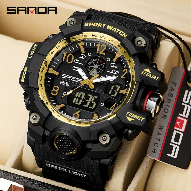 Men's Sporty Tactical Digital Watch, Durable & Shockproof Outdoor Design with a Luminescent Display, Stopwatch, and Alarm, Male, Electronic Sport Watch, Luminous Alarm Wristwatch, Multifunctional, Shockproof Water-Resistant Wrist Watches