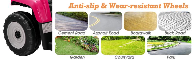 Costway Ride On Excavator/ Road Roller/Tractor, 12V Kids Ride on Car w/ Remote Control, Horn, Music/Lights/Spring Suspensions, Ride On Tractor for Boys Girls