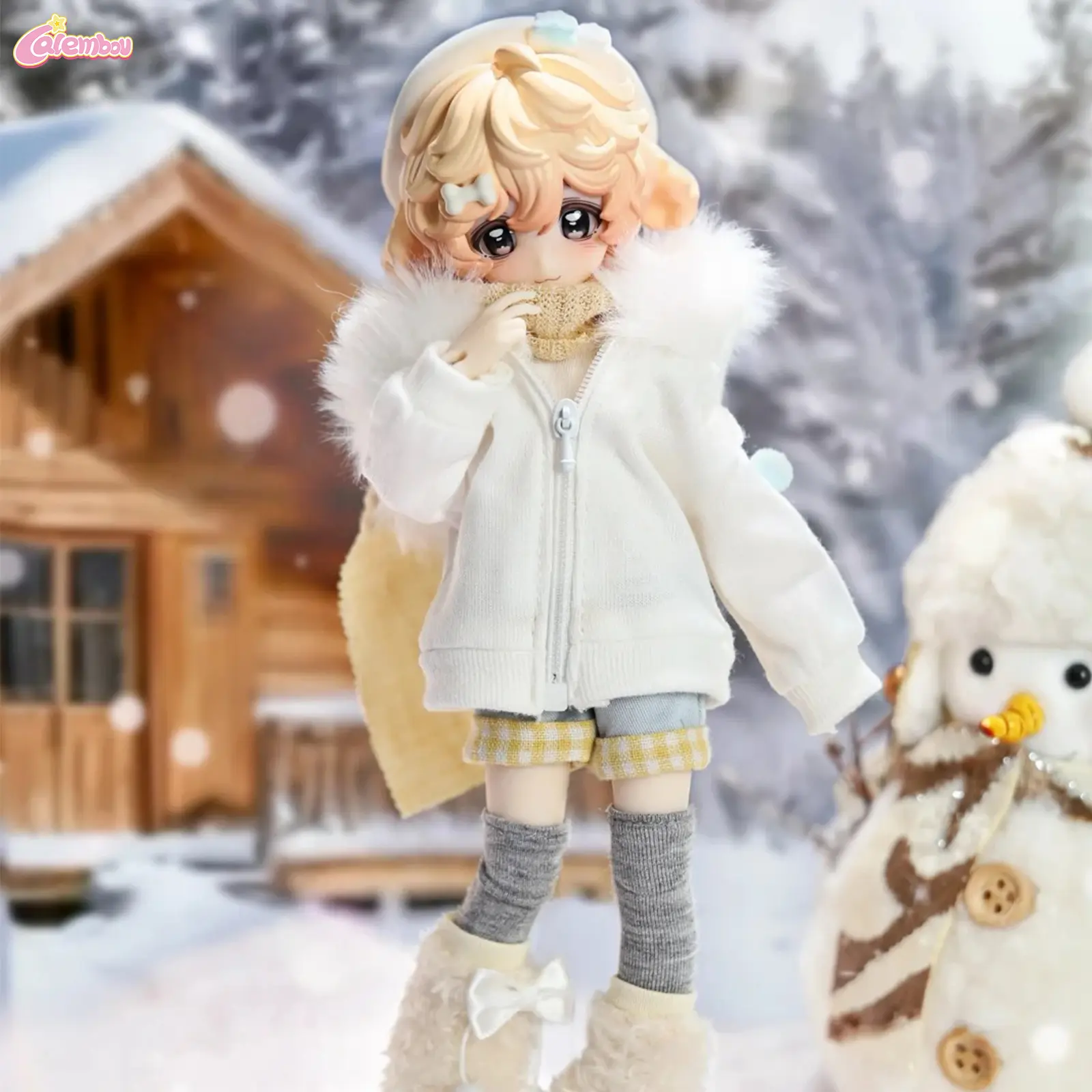 BoxedFurry Series Series BJD Blind Box, Cute 1/8 Action Figure Collection Hair Transplant Ball Jointed Doll, Kawaii BJD Action Figure Toys Birthday Gifts for Girls