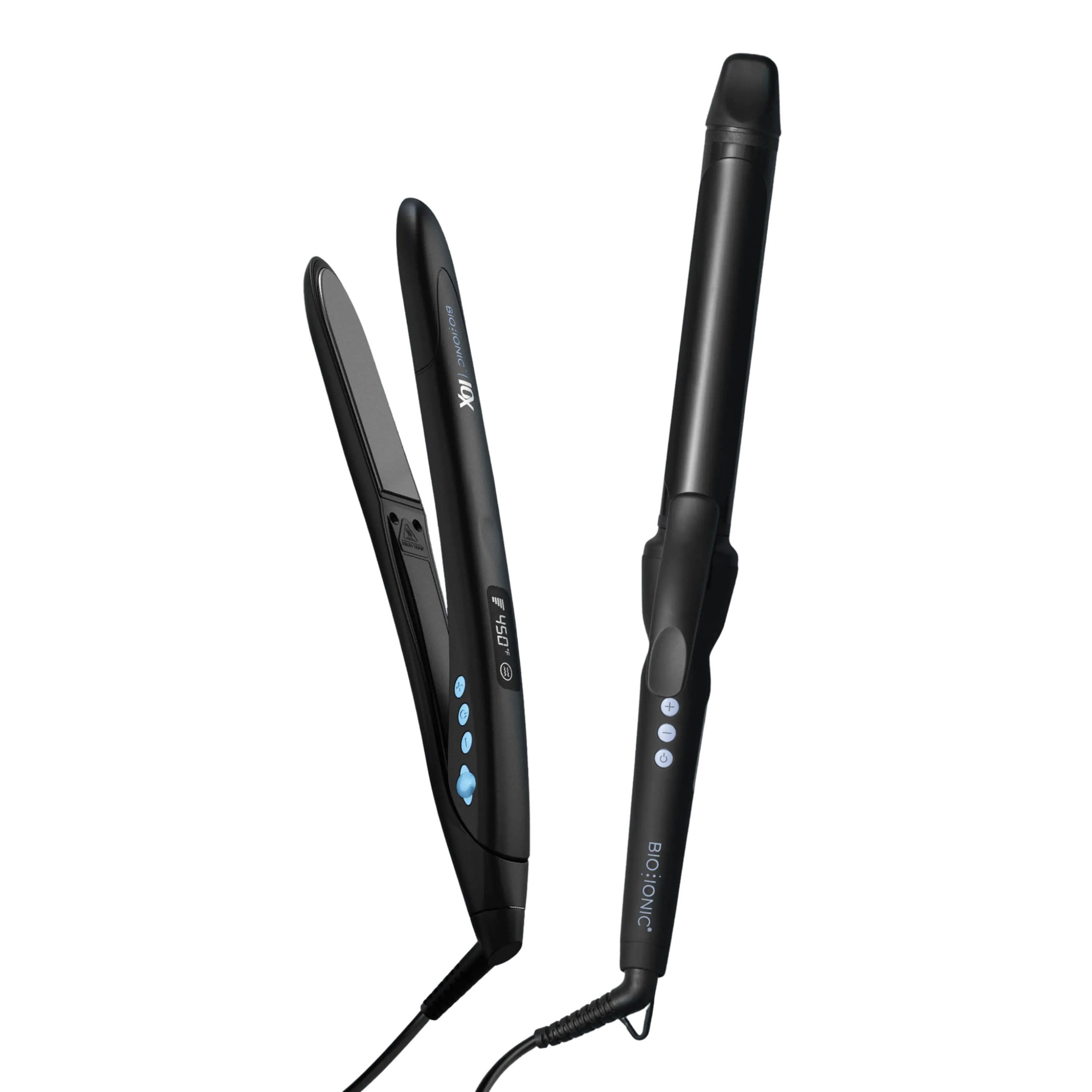 BIO IONIC OFFICIAL: The Precision Styling Duo Bundle - Long Barrel Curling Iron + 10X Styling Iron