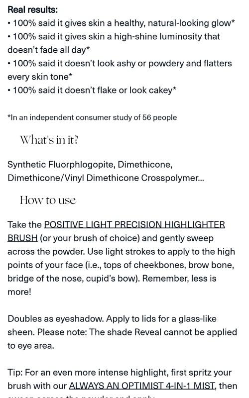 Positive Light Silky Touch Highlighter