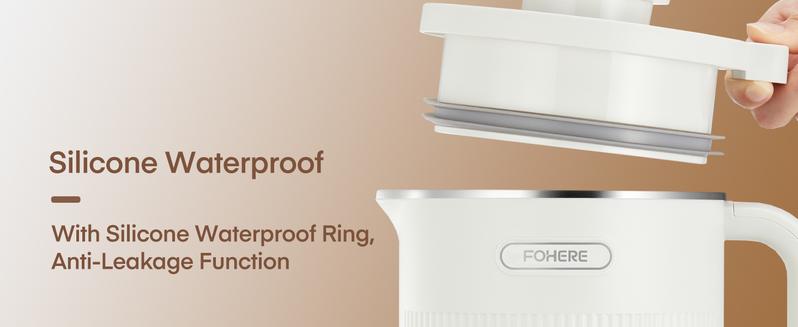 FOHERE 8 in 1 Nut Milk Maker Machine, 35oz Soy Milk Maker with 8 Upgraded Blades for Homemade Almond, Oat, Soy, Juice, Plant Milk, Delay Start/Self Cleaning/Keep Warm/Boiling Water