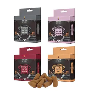 Soul Sticks Good Vibes Assorted Backflow Cones - 4 Pack