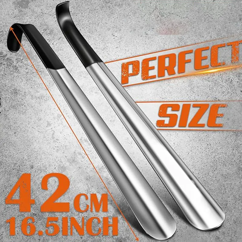 42cm Premium Long-Handled Shoe Horn, Household Shoe Horn, Multifunctional Shoe Tool, Sneaker, Shoehorn