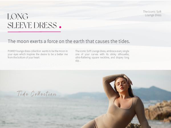 PUMIEY Women's Square Neck Long Sleeve Maxi Dress Ribbed Bodycon Dresses for Women Soft Lounge Dress Casual Womenswear TIDE COLLECTION Elegant Basic Aegean Bottom Minimalist Summer Rayon Spandex TikTokShopHolidayHaul