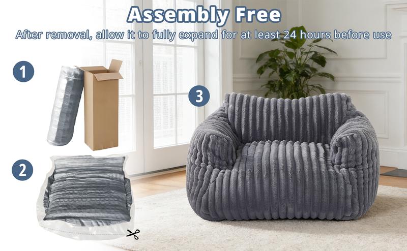 LIKIMIO Pet Couch Bed 24 & 30 Inch - Corduroy Fluffy Sofa for Cats & Small/Medium Dogs, Removable Washable Cover, Supportive Indoor Pet Furniture