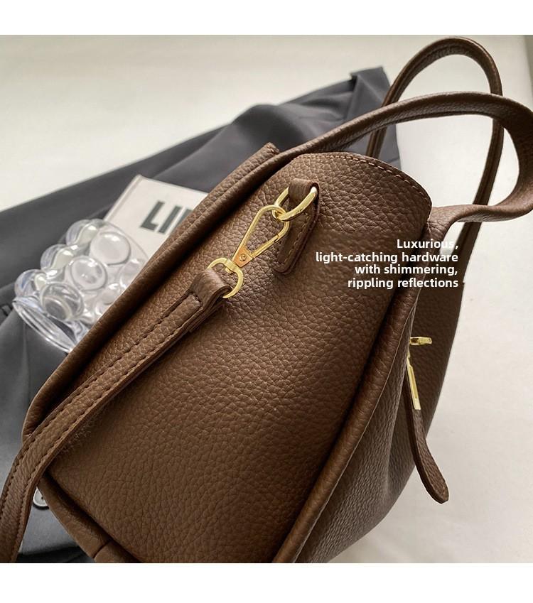 2026 Women's Elegant Solid Color Handbag, Fashion  Leather Shoulder Bag for Daily Used, Casual Trendy Versatile High-quality Commuting Bag, Girl Fashionable Bag,  Tote Satchel PU