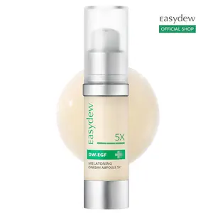 Easydew DW-EGF Melatoning Ampoule 5X - Official Product Hydrating Skin Serum with Niacinamide and Glutathione for Uneven Skin & Visible Spots - Fast Absorbing Day and Night Ampoule Korean Skin Care (Bottle 1.01 fl oz, EGF 5X)