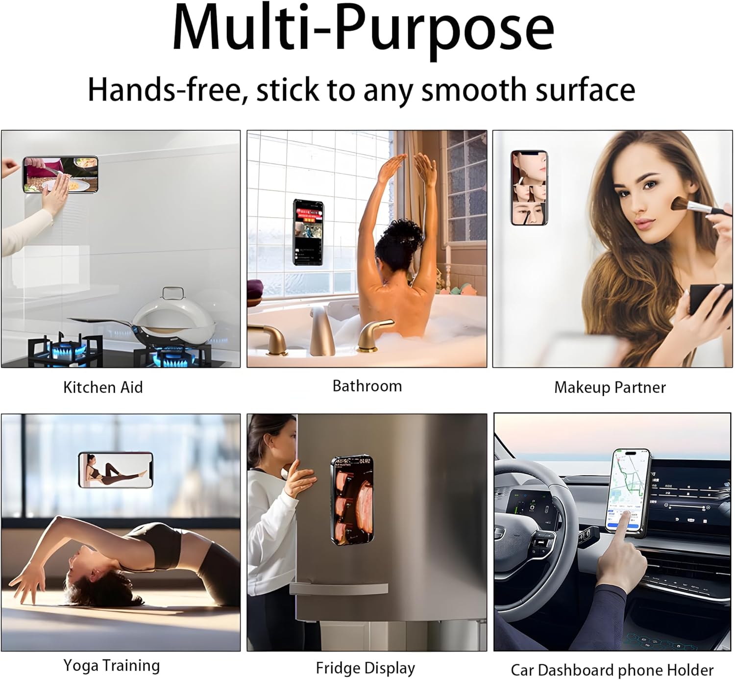 Silicone Suction Phone Case Mount 28 Strong Grip Holder Hands-Free Non-Slip Mount Double-Sided Adhesive Dash Holder for iPhone and Android Works on Glass Metal Plastic for Videos Selfies Beach Set Accessories sticky Smartphone Cellphone Stand Protective Silicone Suction Phone Case Mount 28 Strong Grip Holder Hands-Free Non-Slip Mount Double-Sided Adhesive Dash Holder for iPhone and Android Works on Glass Metal Plastic for Videos Selfies Beach Set Accessories sticky Smartphone Cellphone Stand Protective