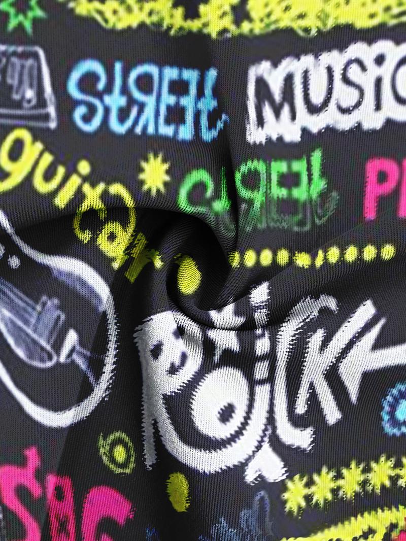 KJFISTIM Men's Fashion Scrawl Printed Boxer Briefs - 16/12/8/4 pcs Soft Breathable Moisture Absorbent Elastic Waistband for Home Office Sports All People Men's Underwear Performance Boxer Briefs for Men Day - Fabric Menswear Socks