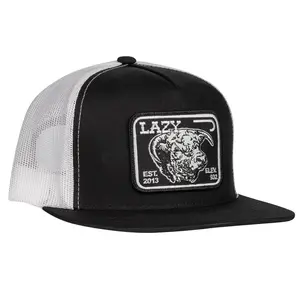 Lazy J Ranch Black & White Black Elevation Classic Five Panel Trucker Hat