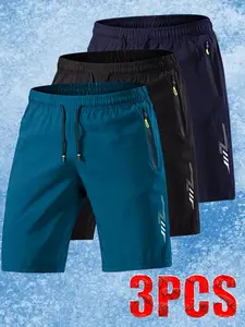 Men’s ice silk athletic shorts made from soft, comfortable fabric featuring a lightning print design—an essential for summer outfits, stylish and trendy, ideal for holiday travel, cool and versatile.