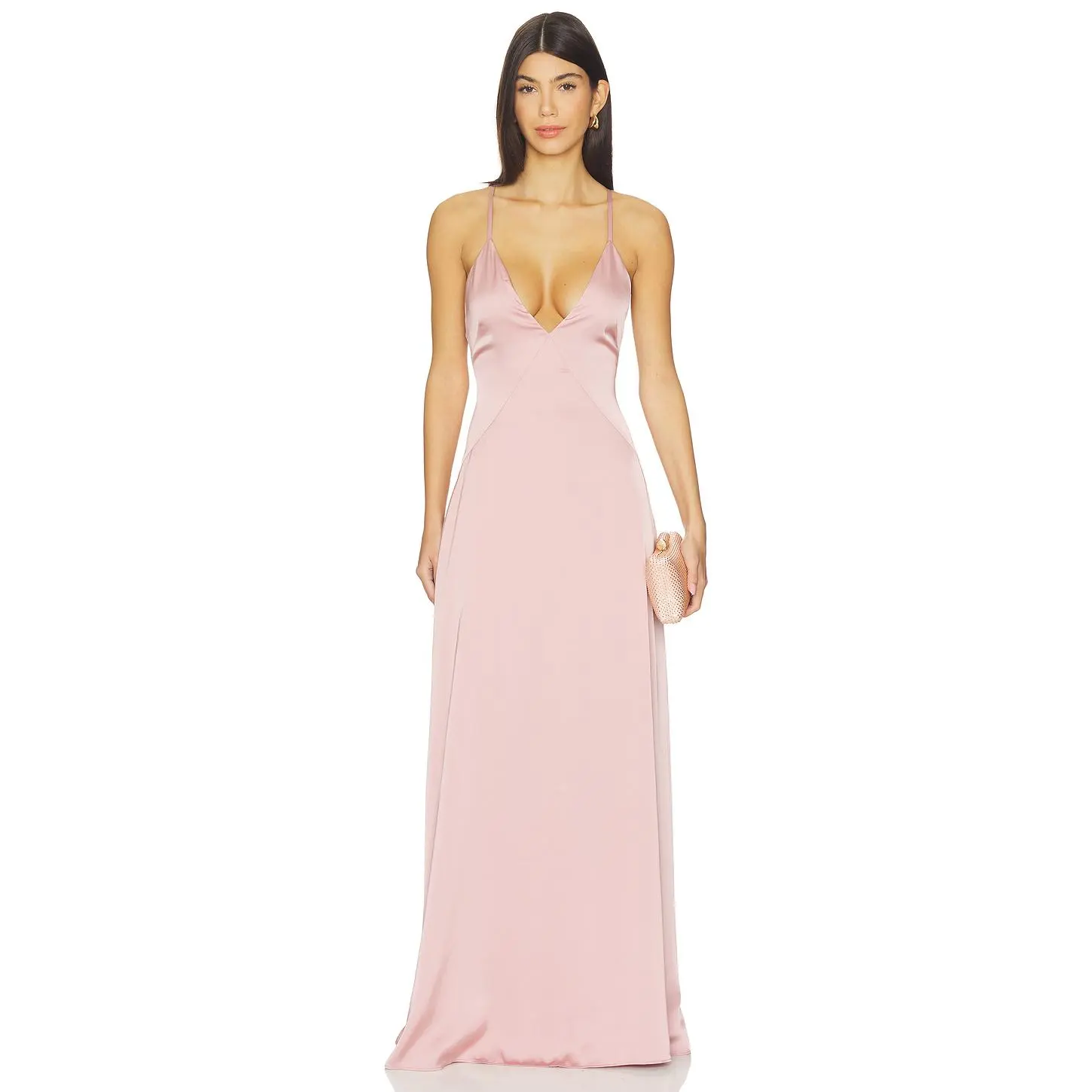 Lovers and Friends Gaia Gown in Mauve Pink