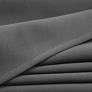 Deconovo 42W Plain Curtains 2 Panels Thermal Insulated Back Tab and Rod Pocket Room Darkening