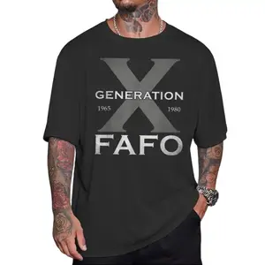 Made In USA Generation X FAFO Unisex T Shirt, 60s 70s Raised Gen Xers Humor Apparel, Sarcastic Retro Attitude Design, Funny Casual Wear Gift For Adults